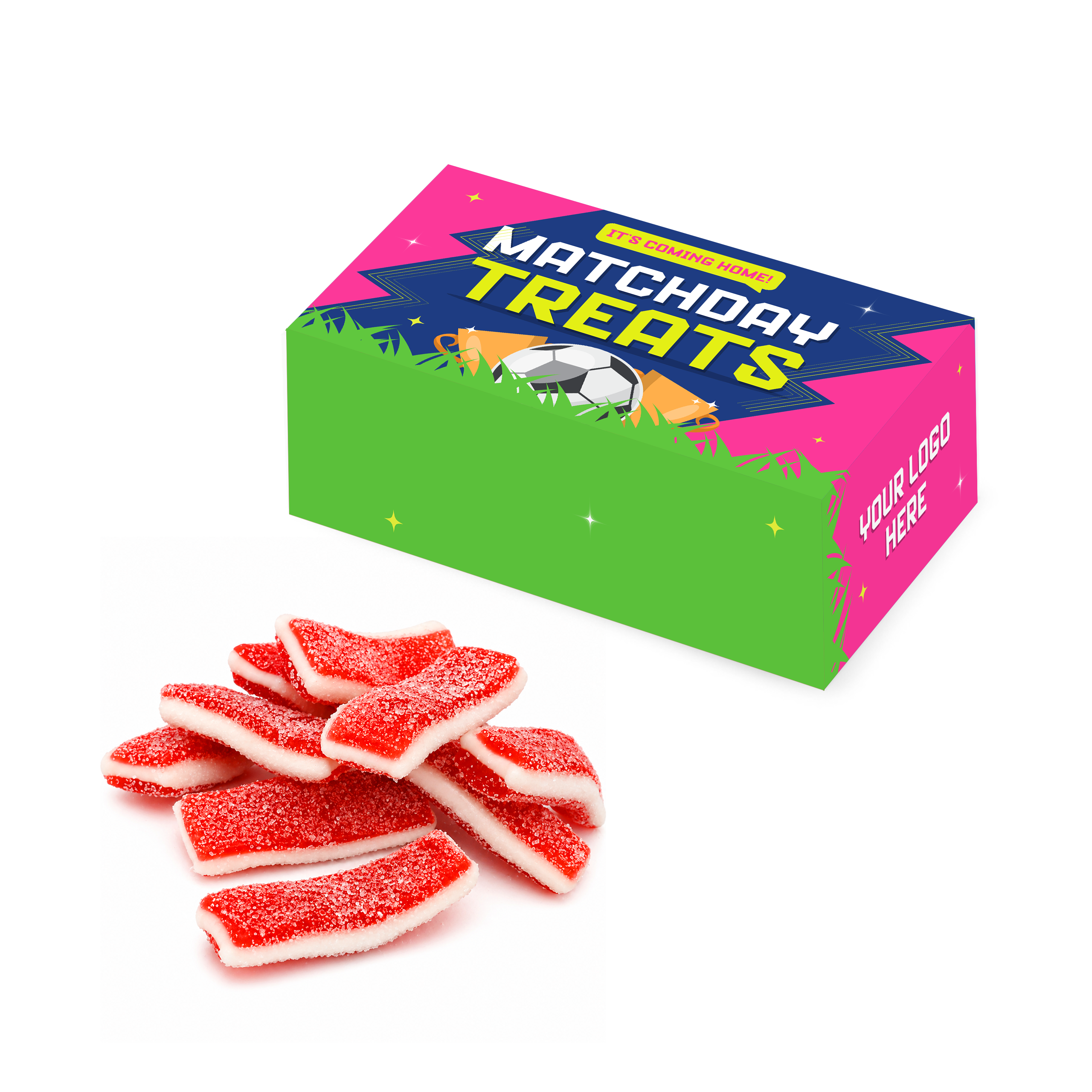 Matchday Treats - Eco Maxi Box - Strawberry Sandwiches - branded promotional product