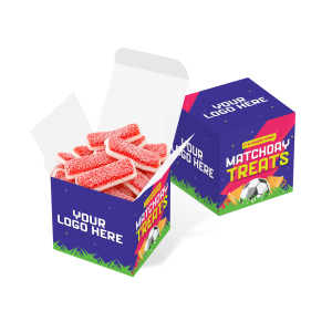 Matchday Treats - Eco Maxi Cube - Strawberry Sandwiches, a branded snacks printed with your logo (view 3)