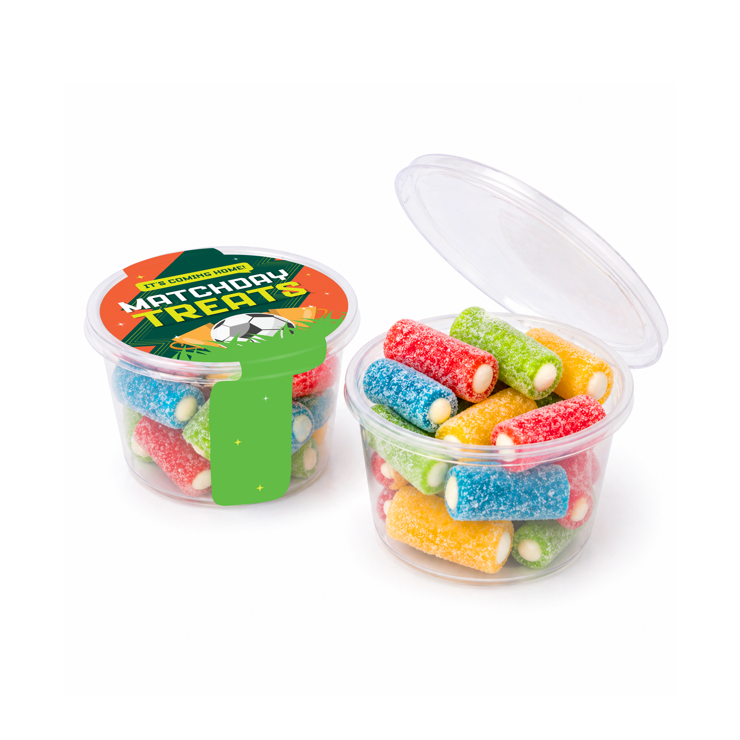 Matchday Treats - Eco Maxi Pot - Fizzy Bites - branded promotional product