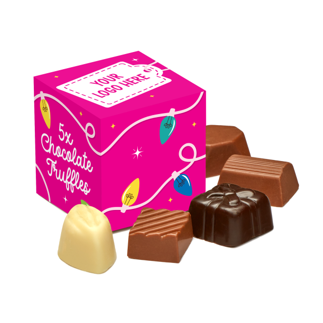 Winter Collection – Eco Maxi Cube – 5 Chocolate Truffles